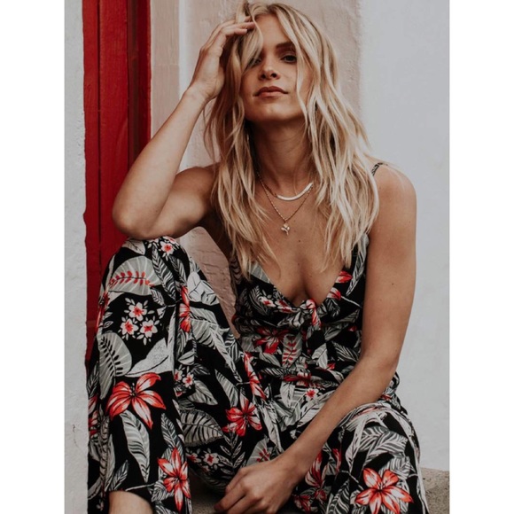 Tropical Print Jumpsuit — NWT - Picture 2 of 6